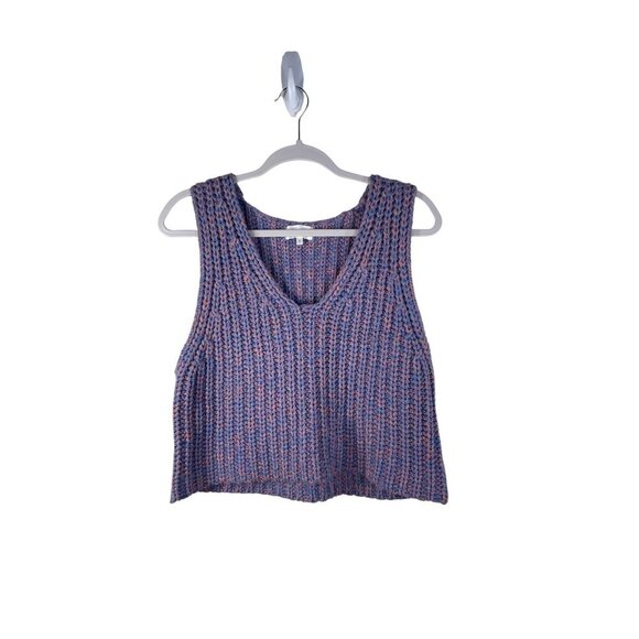 BOHME Multicolor Chunky Knit Sweater Vest Grandma Tank S - Picture 1 of 7